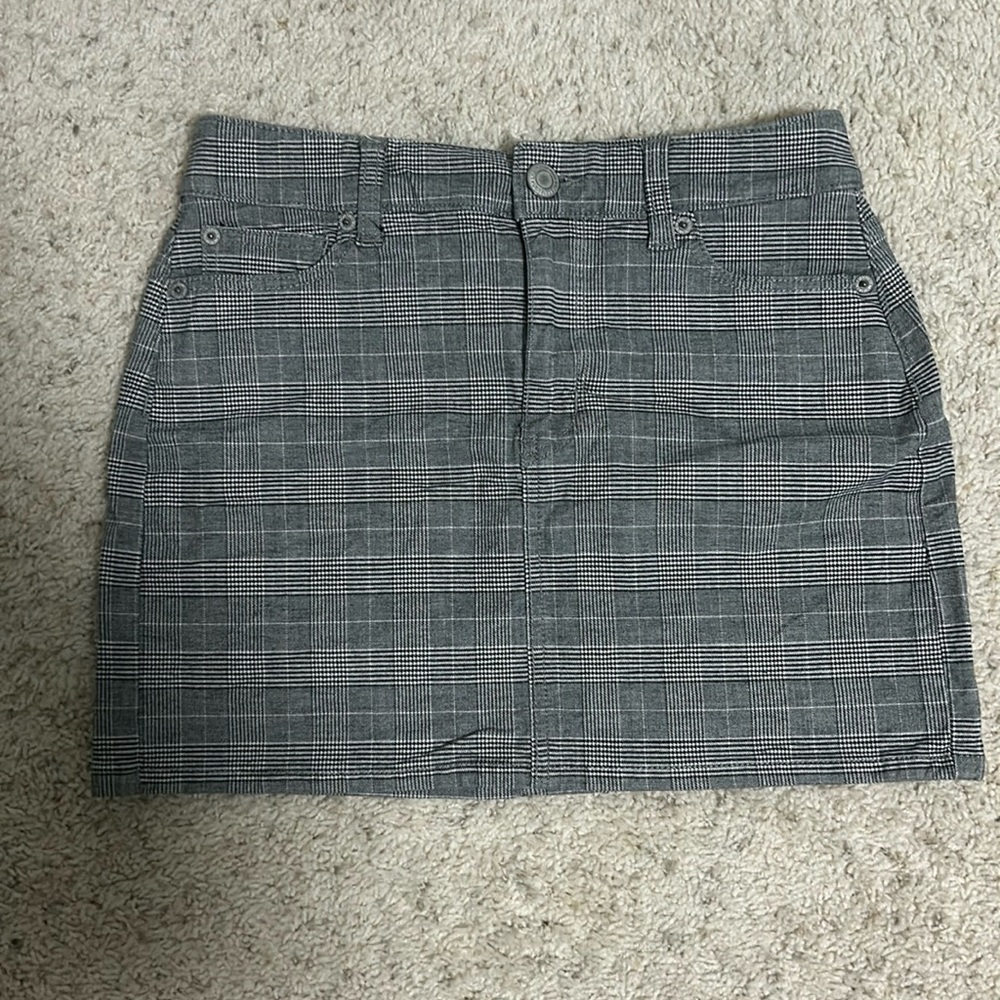 Plaid mini skirt